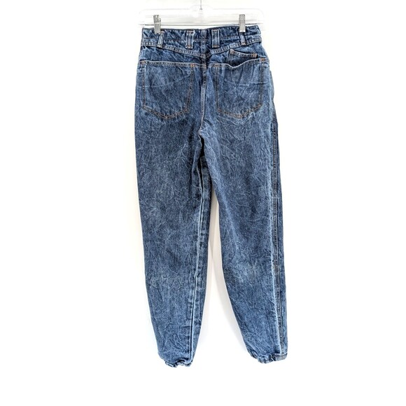 Weathered Blues Vintage Acid Wash Denim High Rise 80s Mom Jeans Size 7-8 26"x29" - Picture 7 of 7